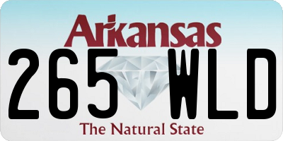 AR license plate 265WLD