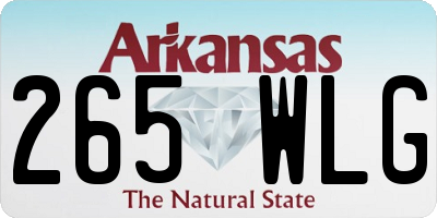 AR license plate 265WLG