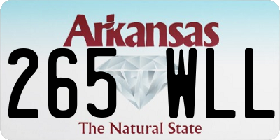 AR license plate 265WLL