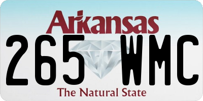 AR license plate 265WMC