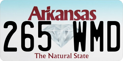 AR license plate 265WMD