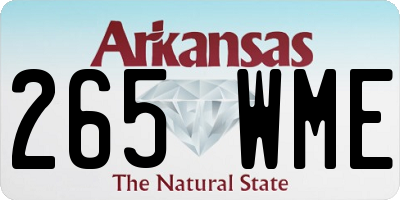 AR license plate 265WME