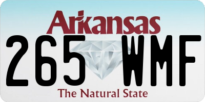 AR license plate 265WMF