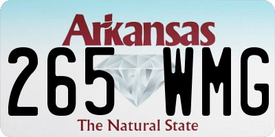 AR license plate 265WMG