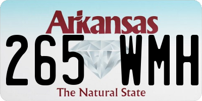 AR license plate 265WMH