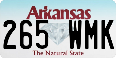 AR license plate 265WMK