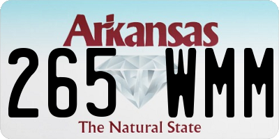 AR license plate 265WMM