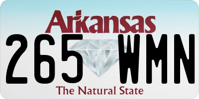 AR license plate 265WMN