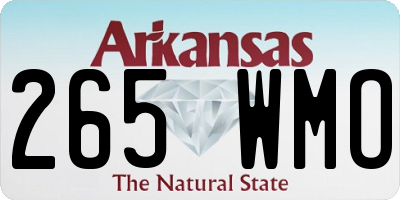 AR license plate 265WMO