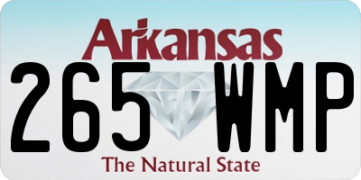 AR license plate 265WMP
