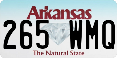 AR license plate 265WMQ