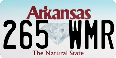 AR license plate 265WMR