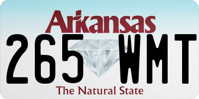 AR license plate 265WMT