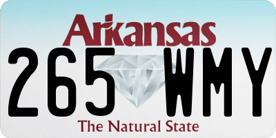 AR license plate 265WMY