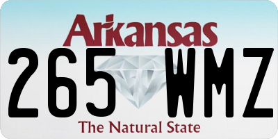 AR license plate 265WMZ