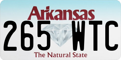 AR license plate 265WTC