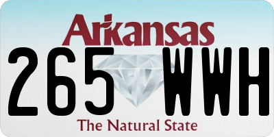 AR license plate 265WWH