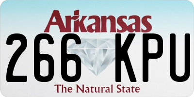 AR license plate 266KPU