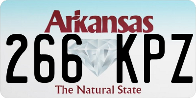 AR license plate 266KPZ