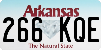 AR license plate 266KQE