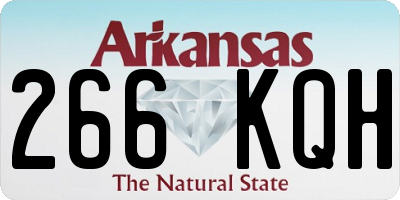 AR license plate 266KQH