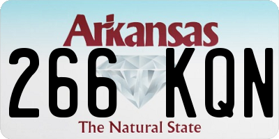 AR license plate 266KQN