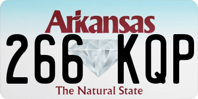 AR license plate 266KQP