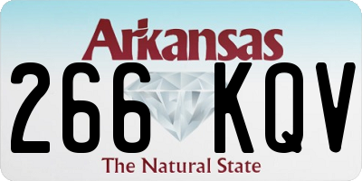 AR license plate 266KQV