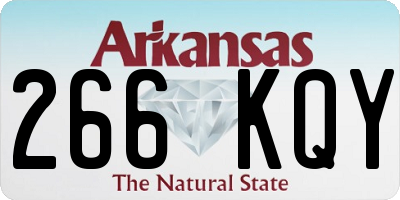 AR license plate 266KQY
