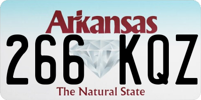 AR license plate 266KQZ
