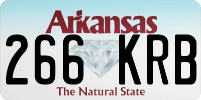 AR license plate 266KRB