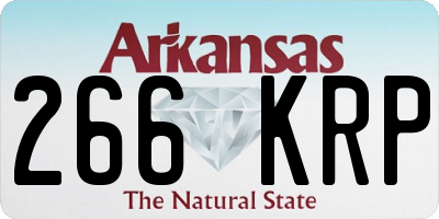 AR license plate 266KRP