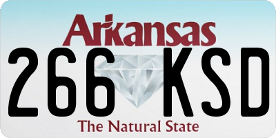 AR license plate 266KSD