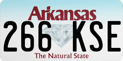 AR license plate 266KSE
