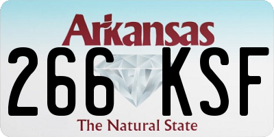 AR license plate 266KSF