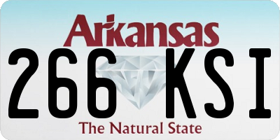 AR license plate 266KSI