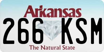 AR license plate 266KSM