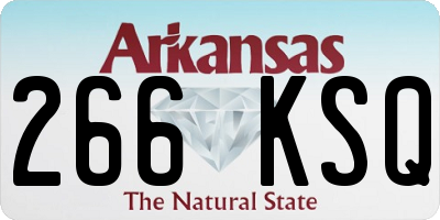 AR license plate 266KSQ