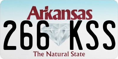 AR license plate 266KSS