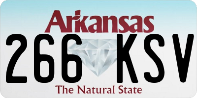 AR license plate 266KSV