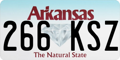 AR license plate 266KSZ
