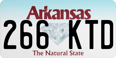 AR license plate 266KTD