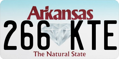 AR license plate 266KTE