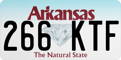 AR license plate 266KTF