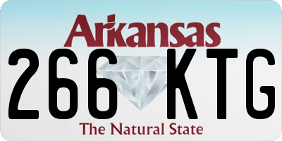 AR license plate 266KTG
