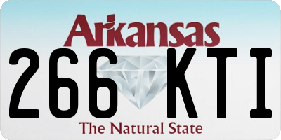 AR license plate 266KTI