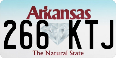 AR license plate 266KTJ