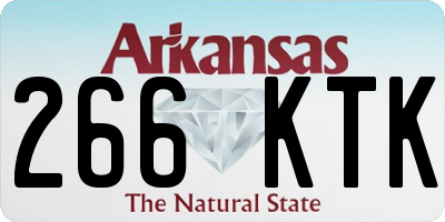 AR license plate 266KTK
