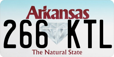 AR license plate 266KTL