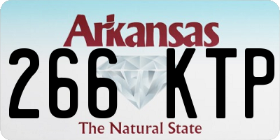 AR license plate 266KTP